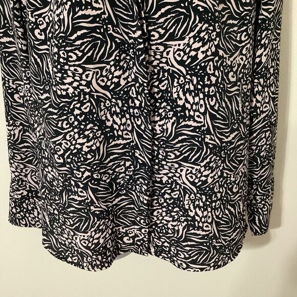 Topshop Funky Cheetah Zebra Animal Print Maximalist Button Up Blouse Size 4 - Picture 3 of 15
